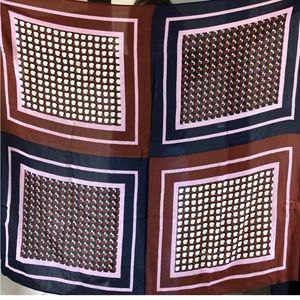 JCrew Burgundy Pattern Scarf